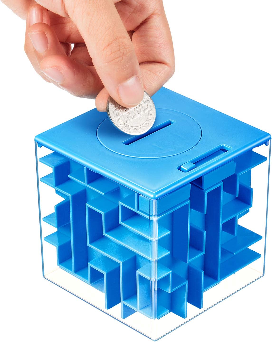 A Maze Cube Puzzle Bank