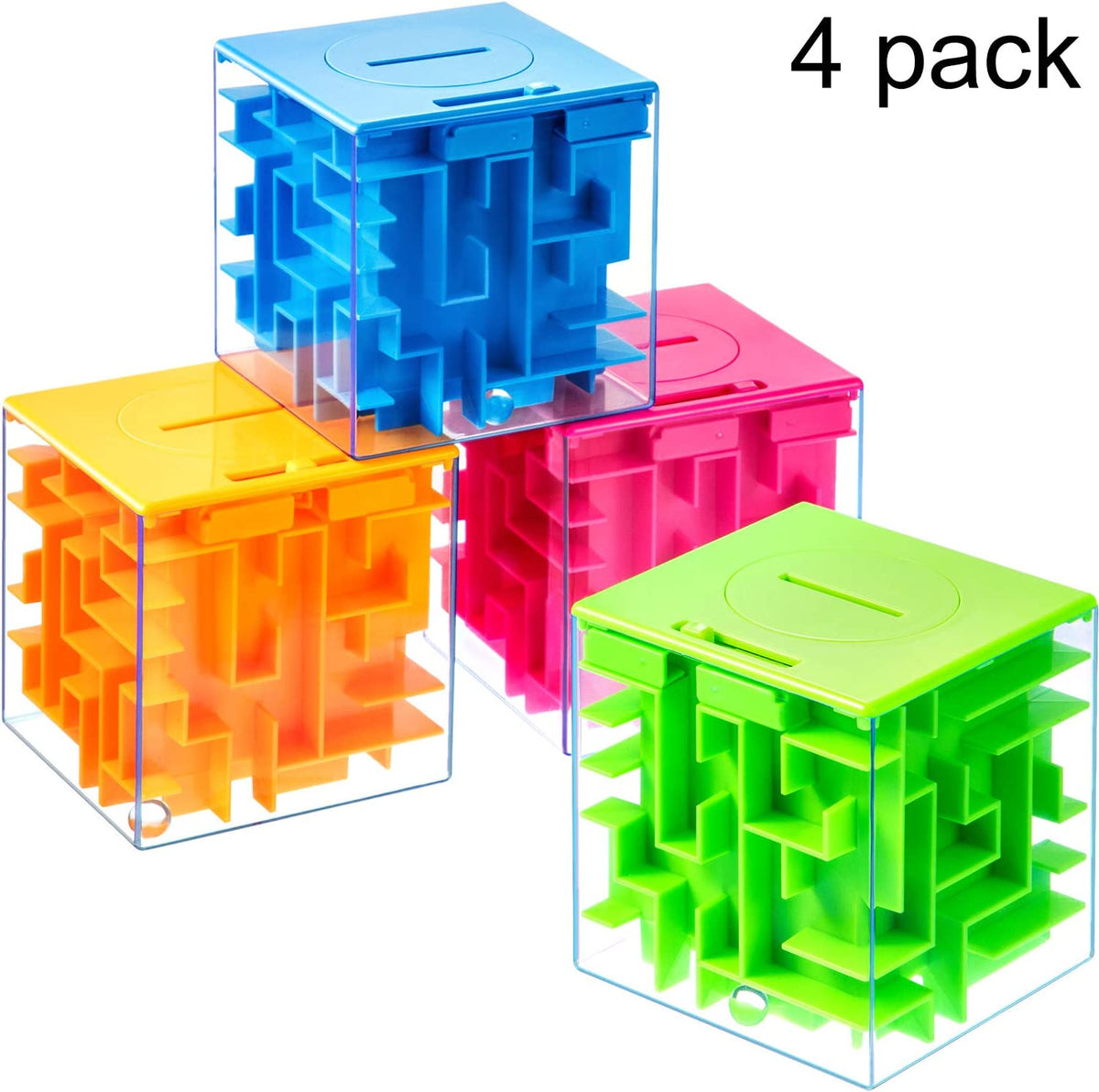 A Maze Cube Puzzle Bank