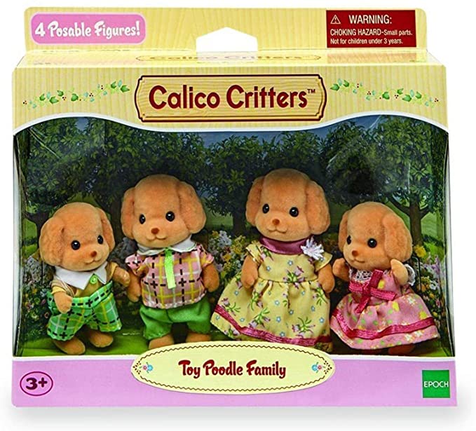 Calico Critters Toy Poodle Family