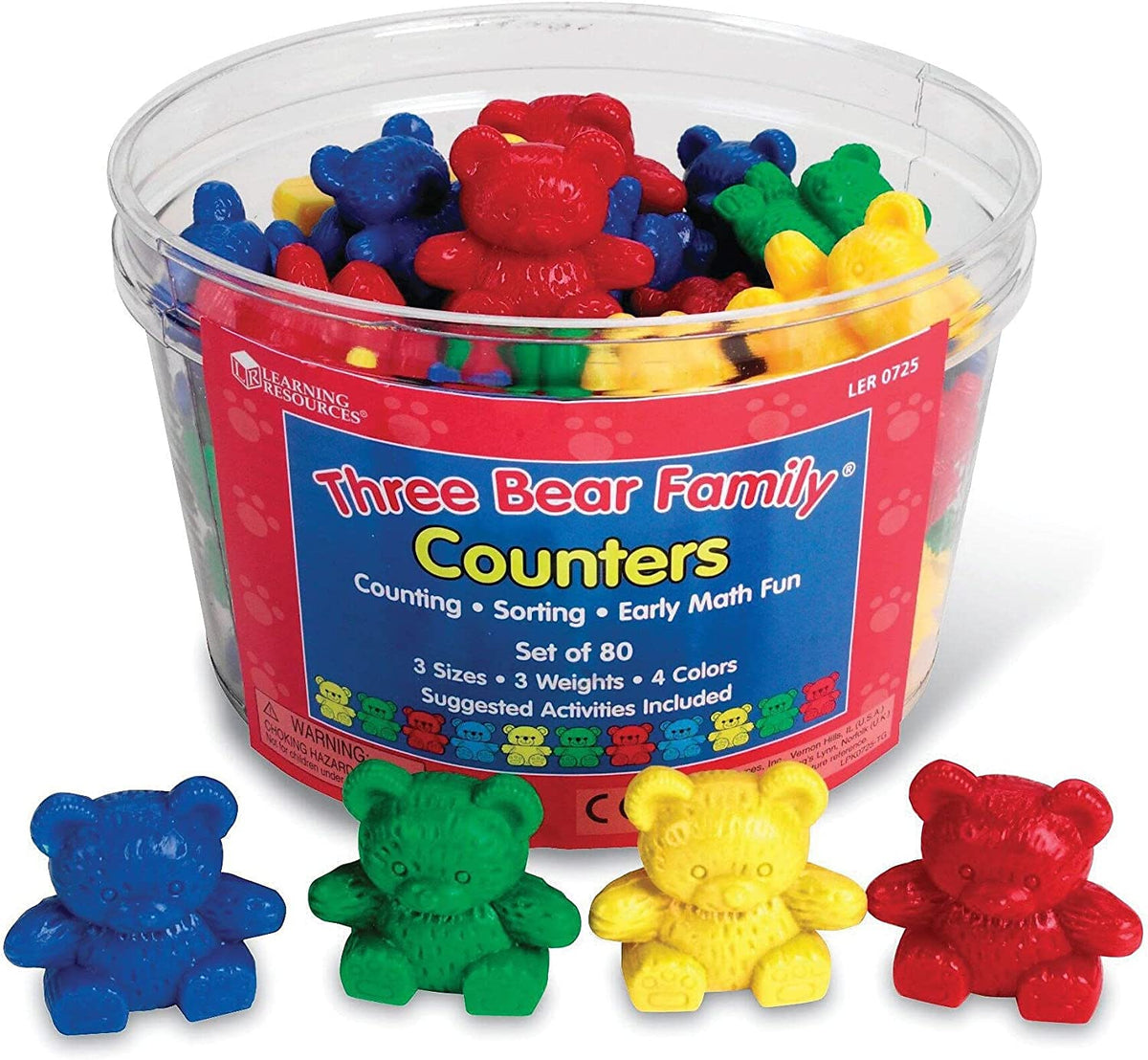Three Bear Family Counters - 80 Pieces
