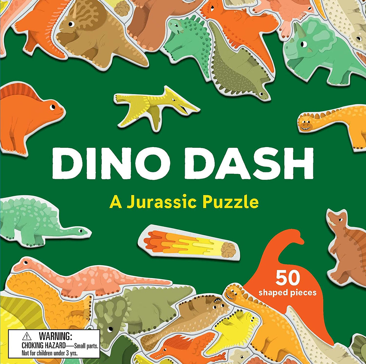 DIno Dash 50 Shaped Piece Puzzle