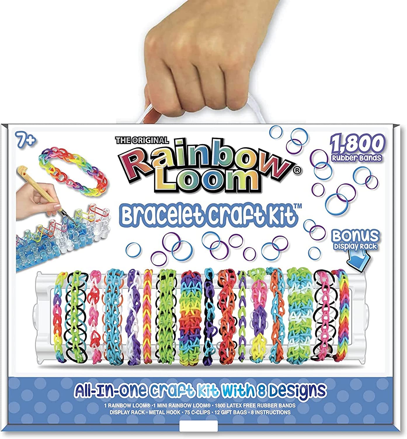 Rainbow Loom Bands, 600 Metallic Rubber Bands