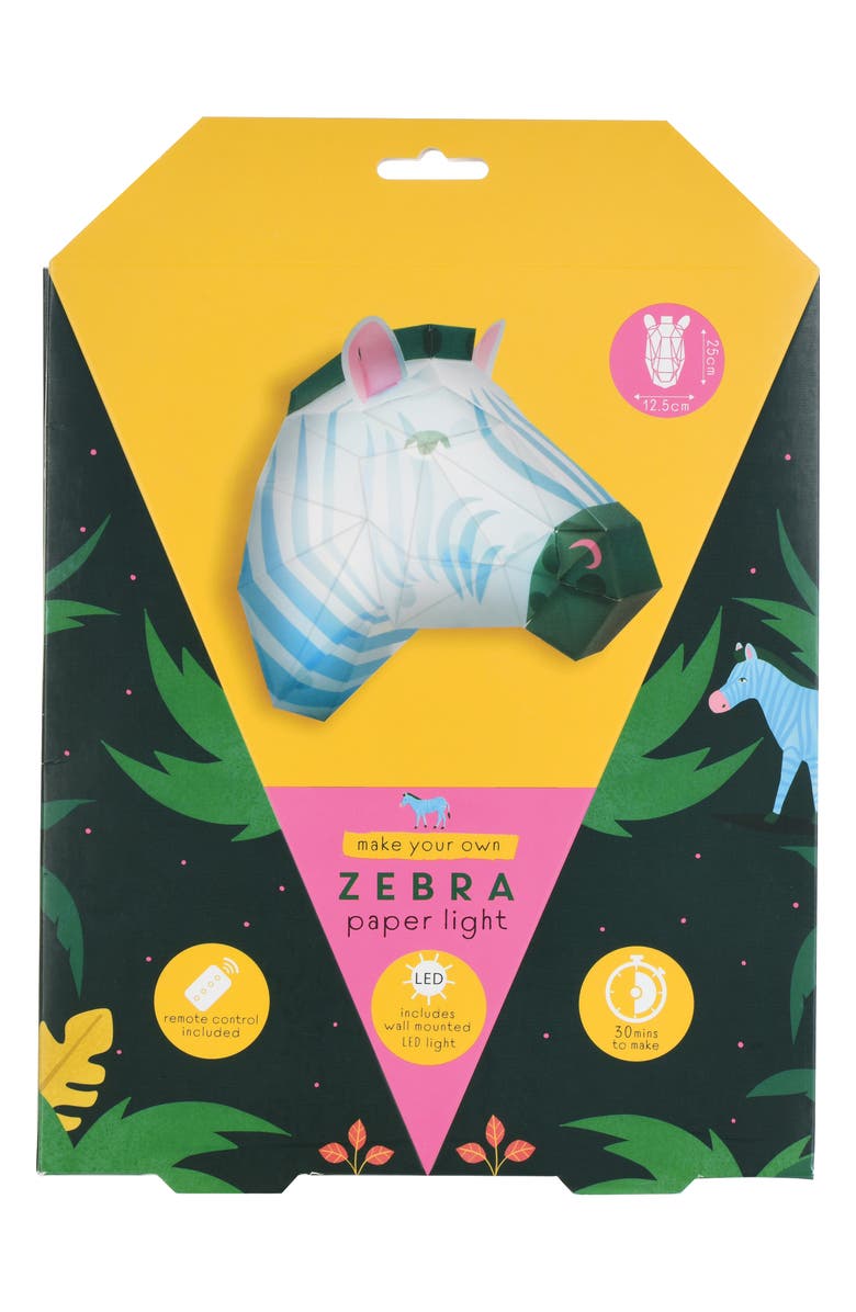 Make Your Own Zebra Paper Light