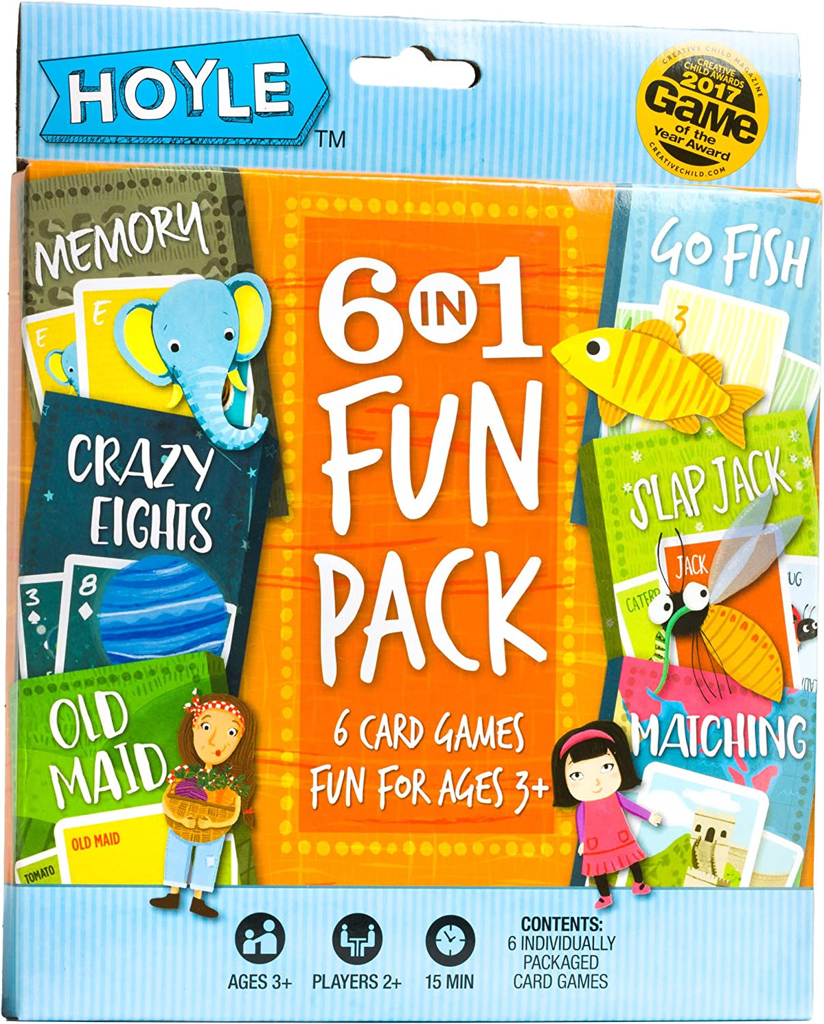 HOYLE 6 IN 1 FUN PACK CARD GAMES