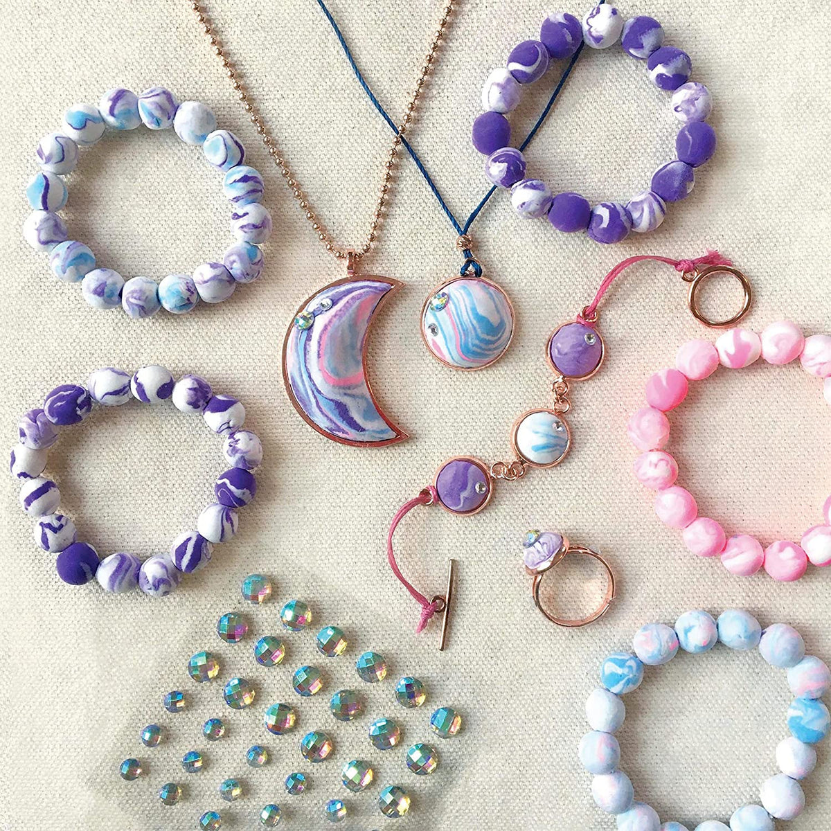 Marbled Moon Jewelry Kit