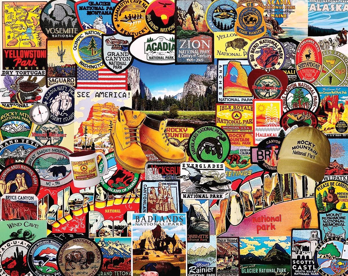 National Park Badges 1000 Piece Puzzle
