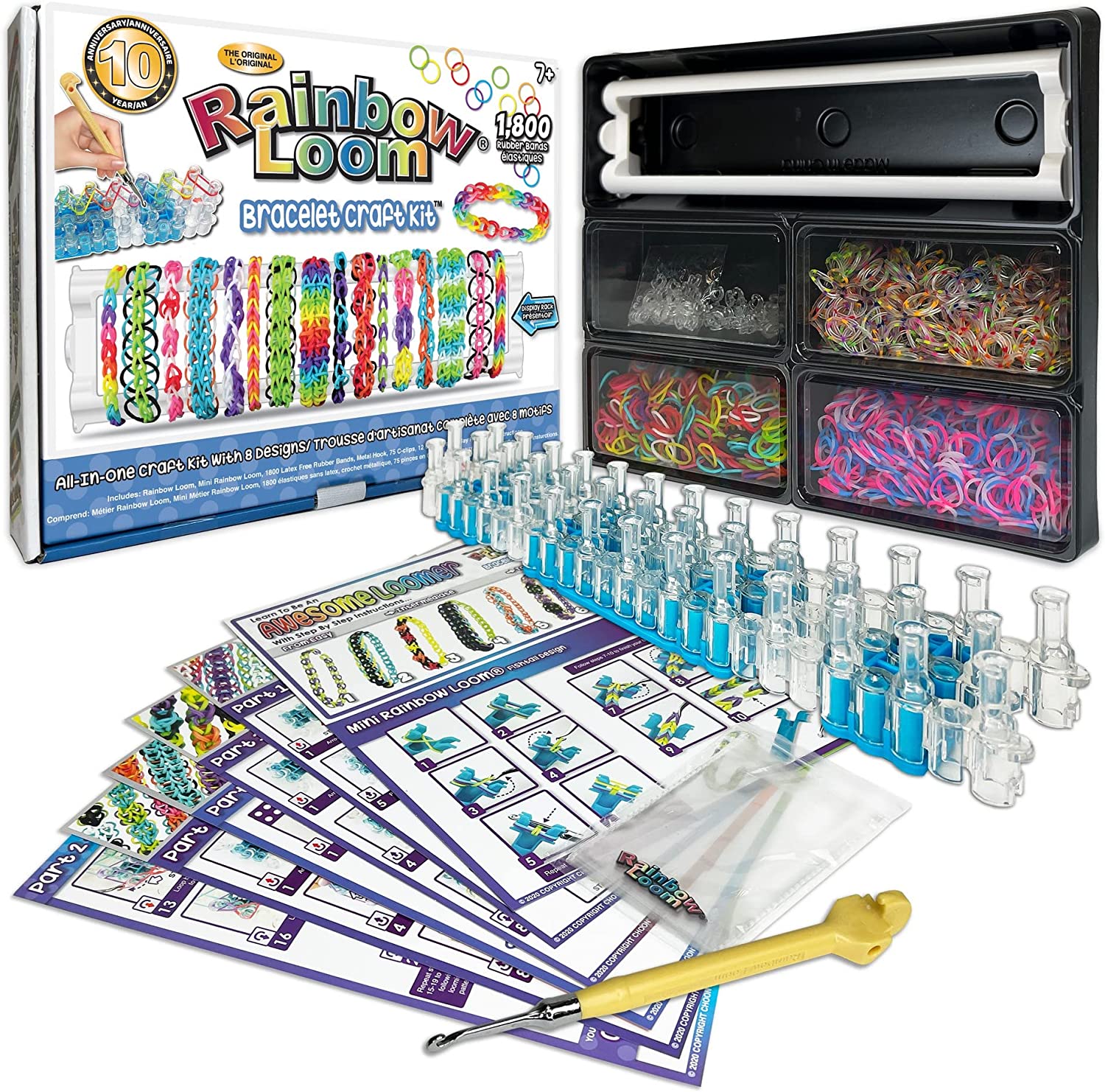 Rainbow Loom - Spirilla Bracelet (Variation of the 