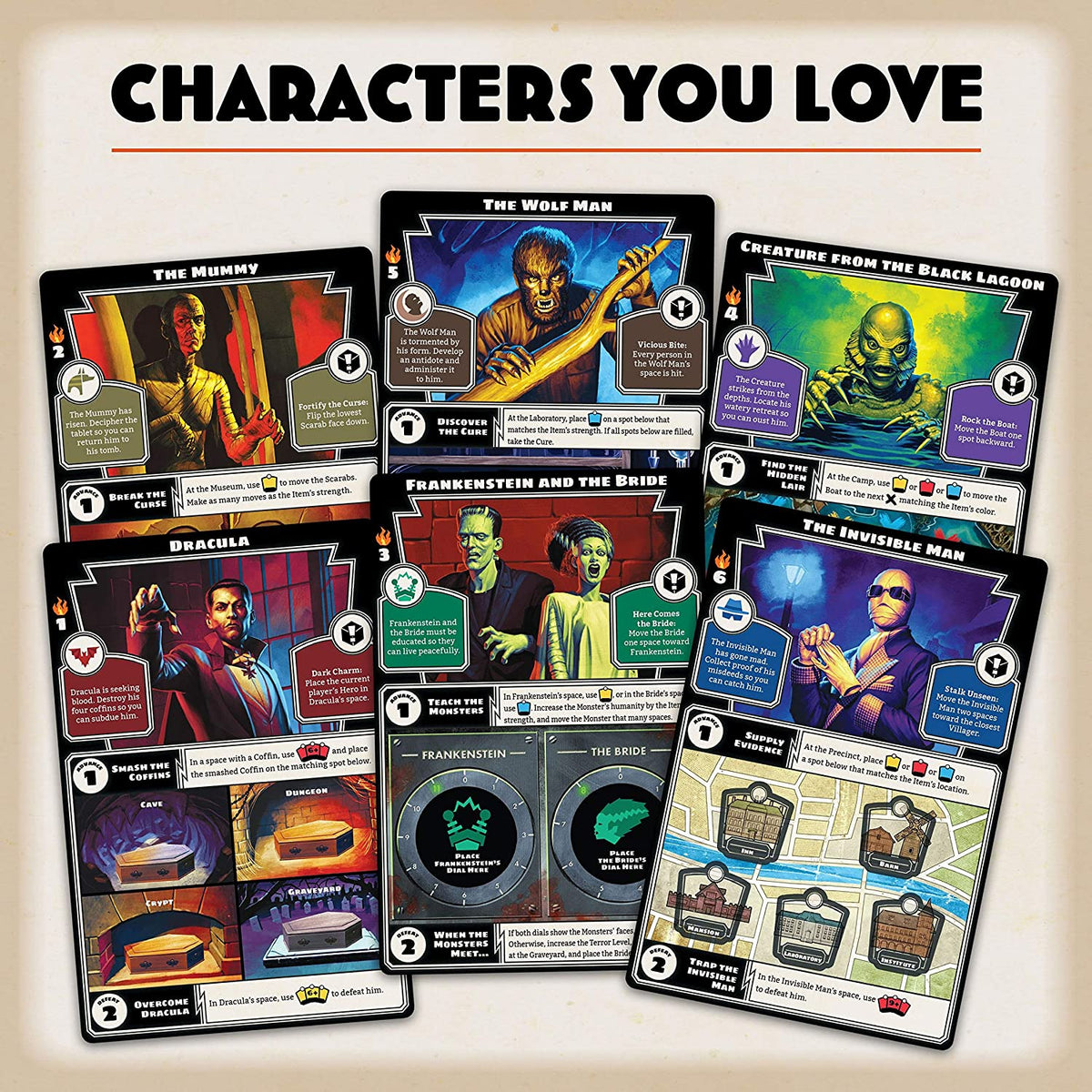 Horrified: Universal Monsters Board Game