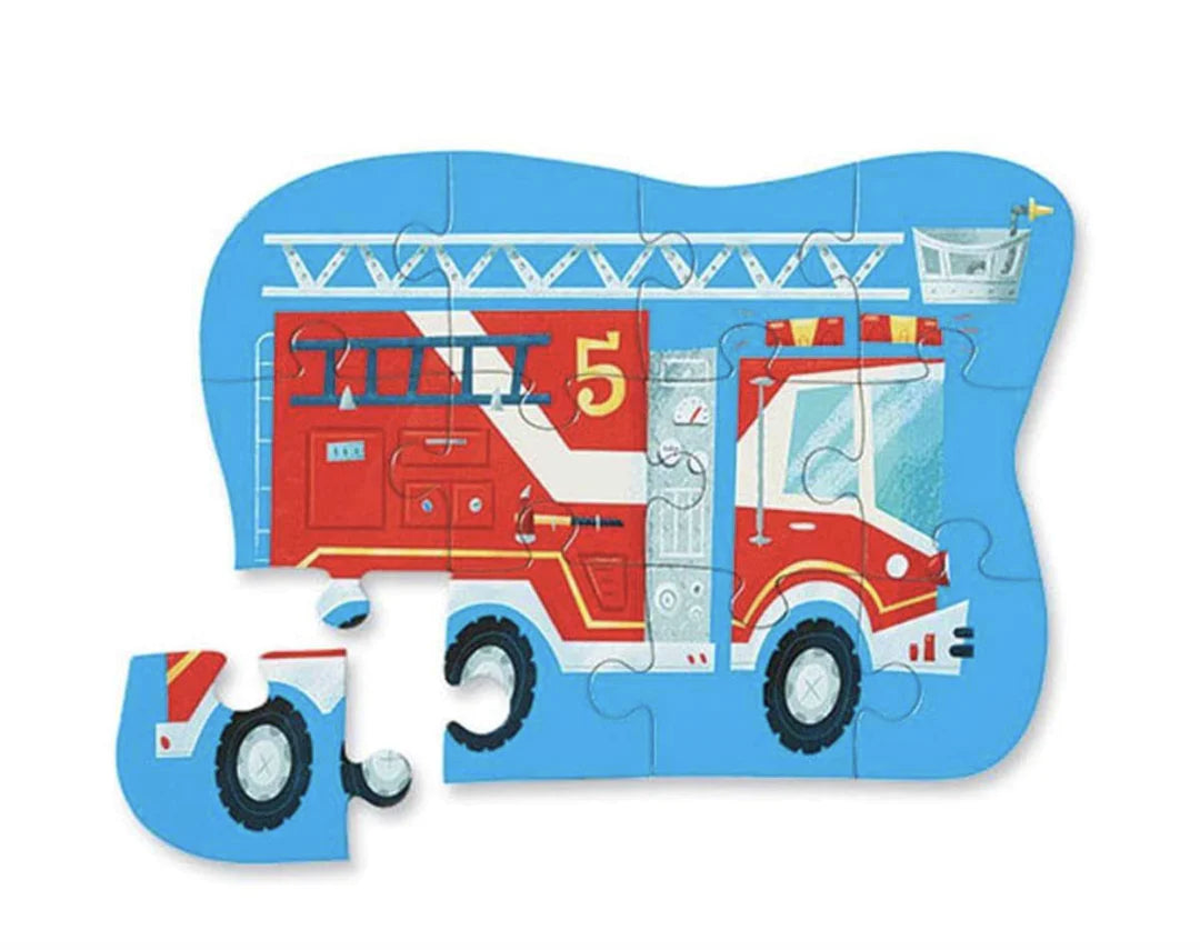 Fire Truck 12 Piece Puzzle