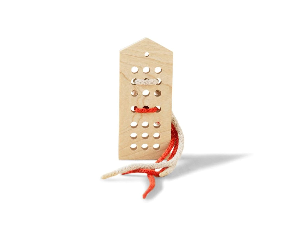 Lacing Toy - 21 Hole House