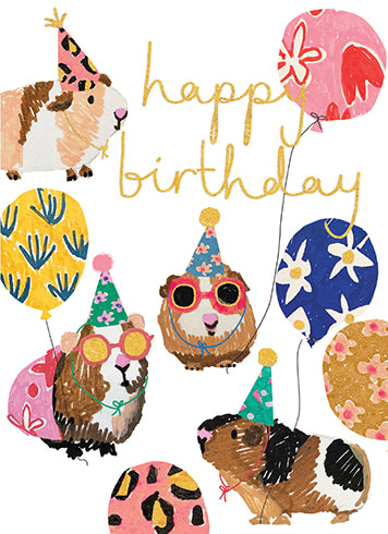 Card Happy Birthday Guinea Pig