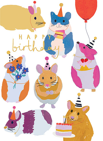 Card Happy Birthday Hamster