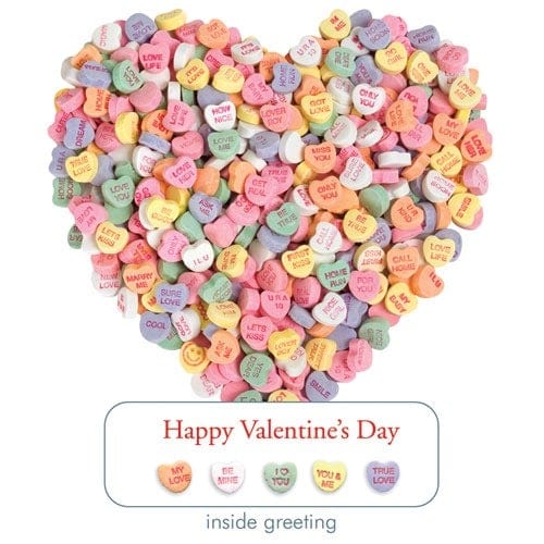Candy Hearts Greeted Die Cut