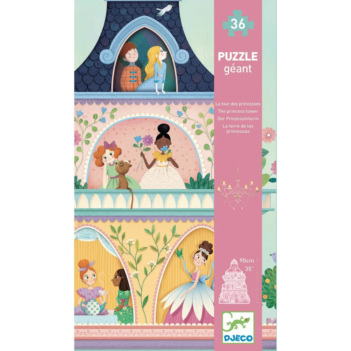 Giant Princess Tower Puzzle 36 Pieces