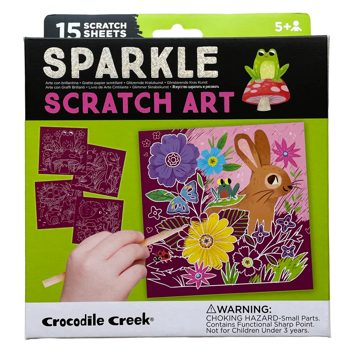 Sparkle Scratch Art Garden