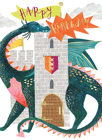Card Happy Birthday Dragon