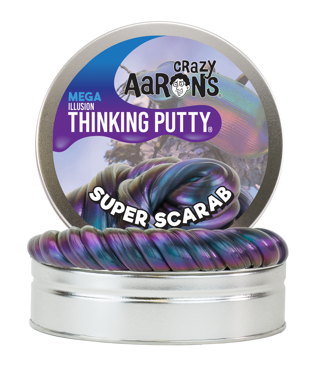 Crazy Aaron&#39;s Thinking Putty Super Illusion Super Scarab