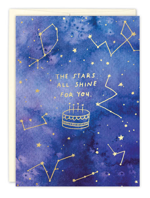 CARD THE STARS SHINE FOR YOU