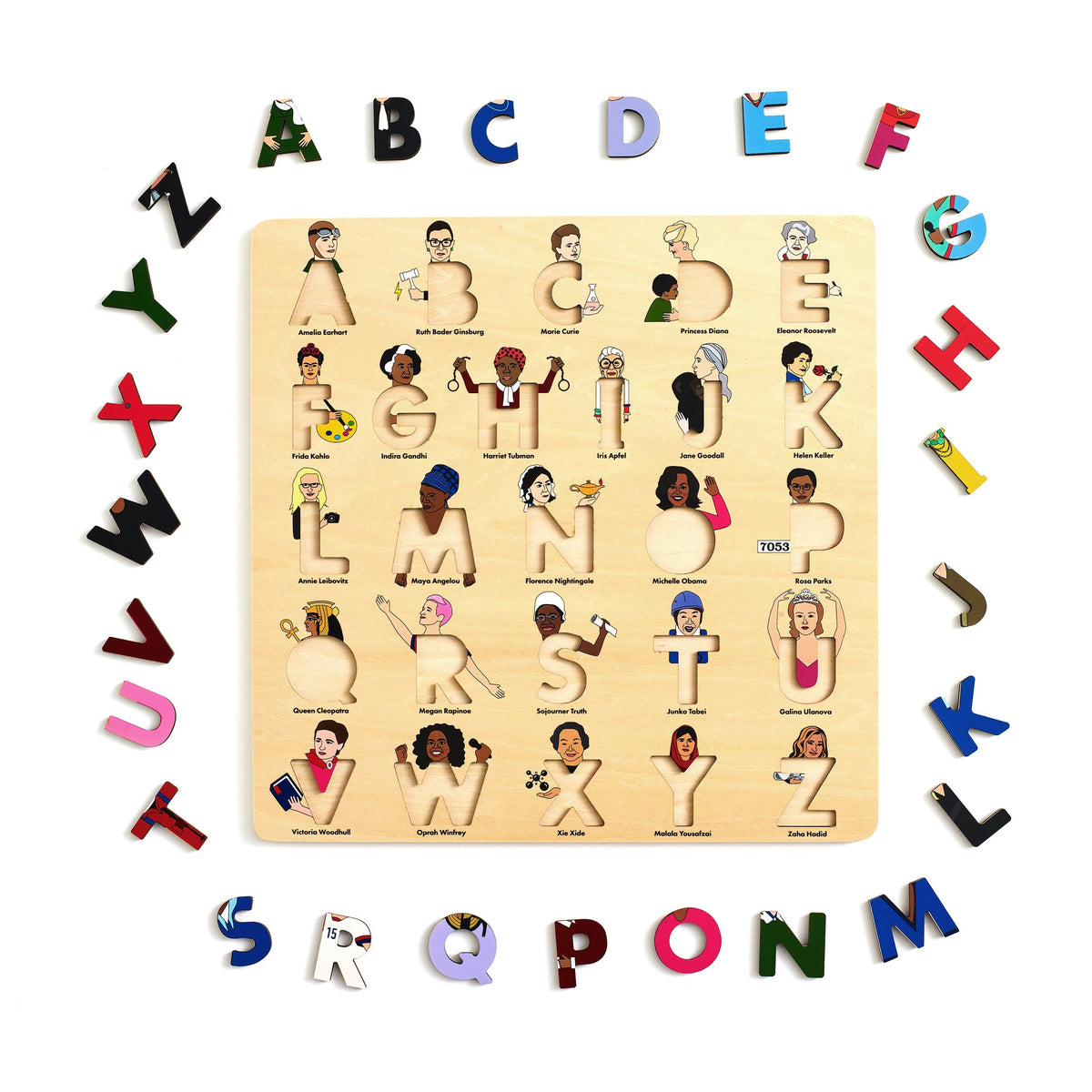 Lady Legends Alphabet Puzzle Wooden