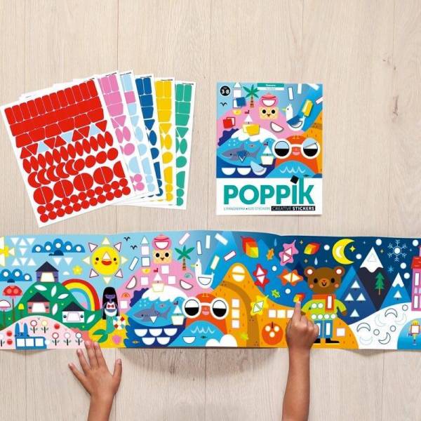 Poppik Panorama with Stickers: Seasons
