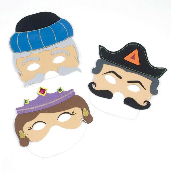 Purim Masks Package of 3 assorted masks