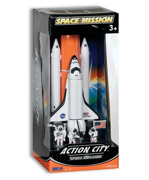 Space Shuttle Full Stack with Astronauts
