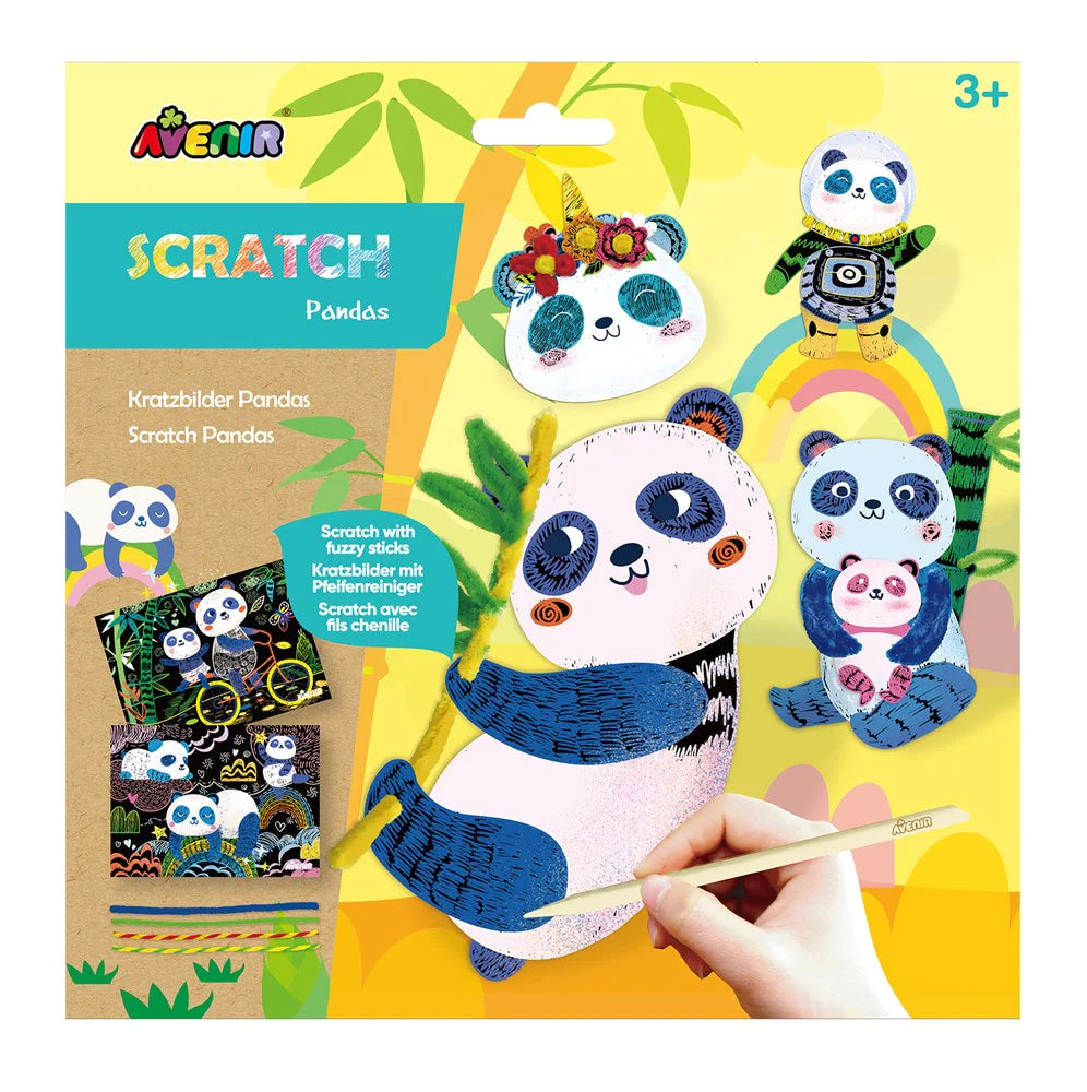 Scratch Art - Pandas