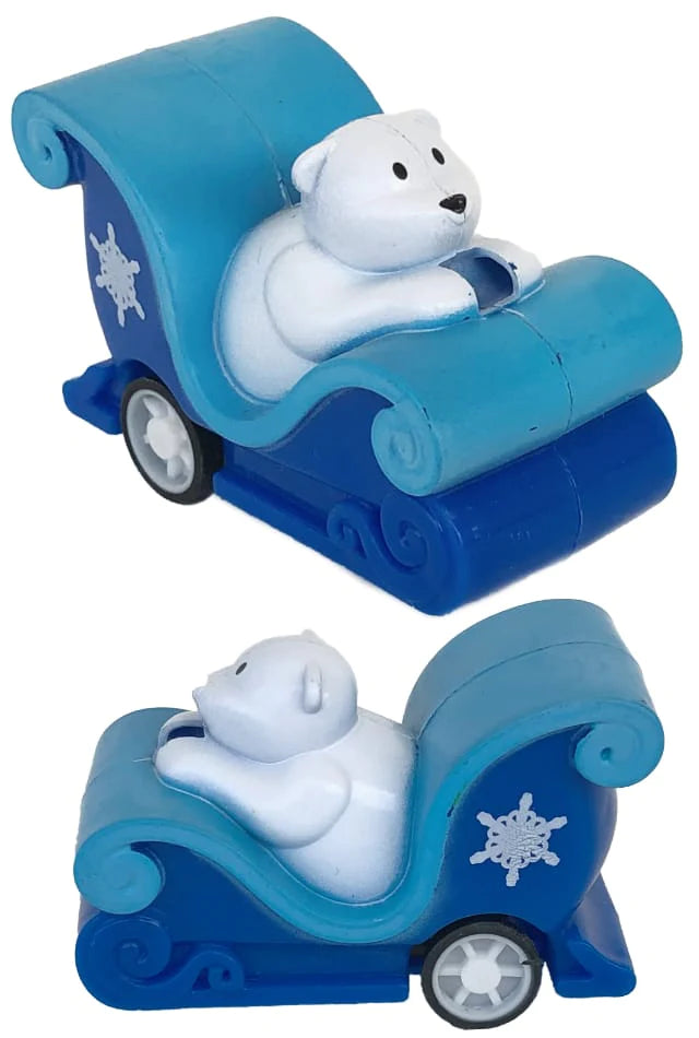 Pull Back Polar Bear Sleigh