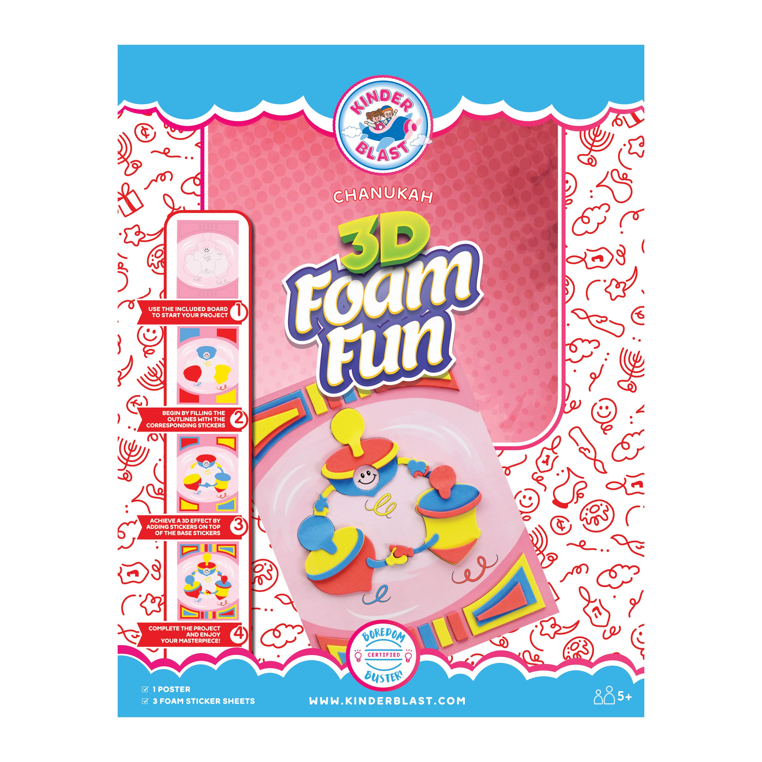 Hanukkah Mosaic Foam Fun - West Side Kids Inc