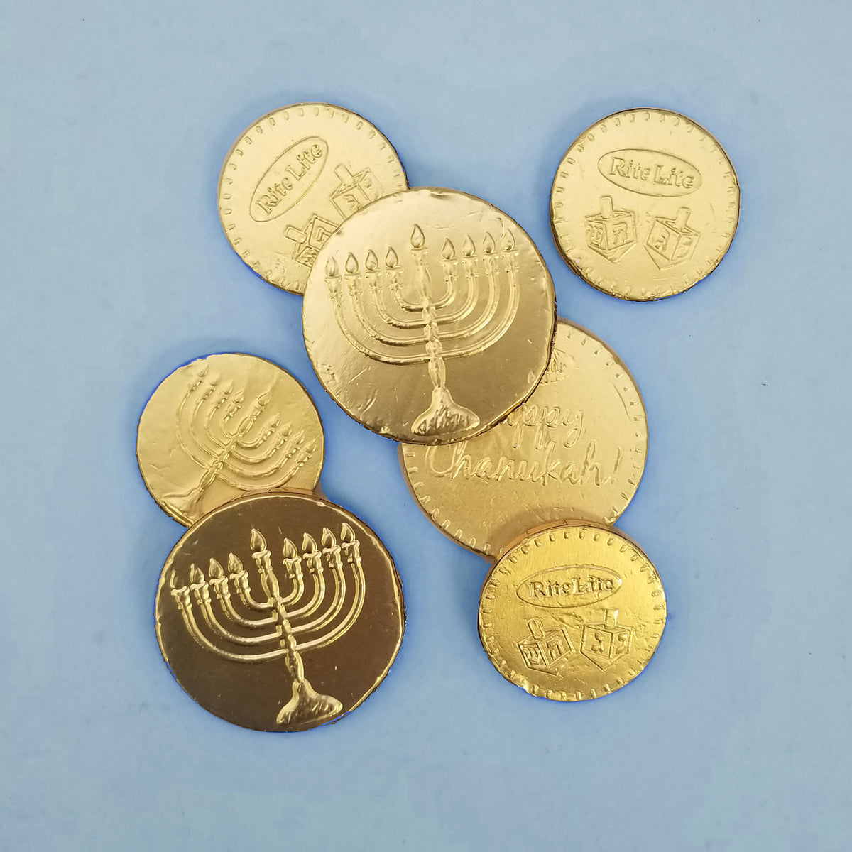 Bag of 50 Milk Chocolate Chanukah Gelt Coins