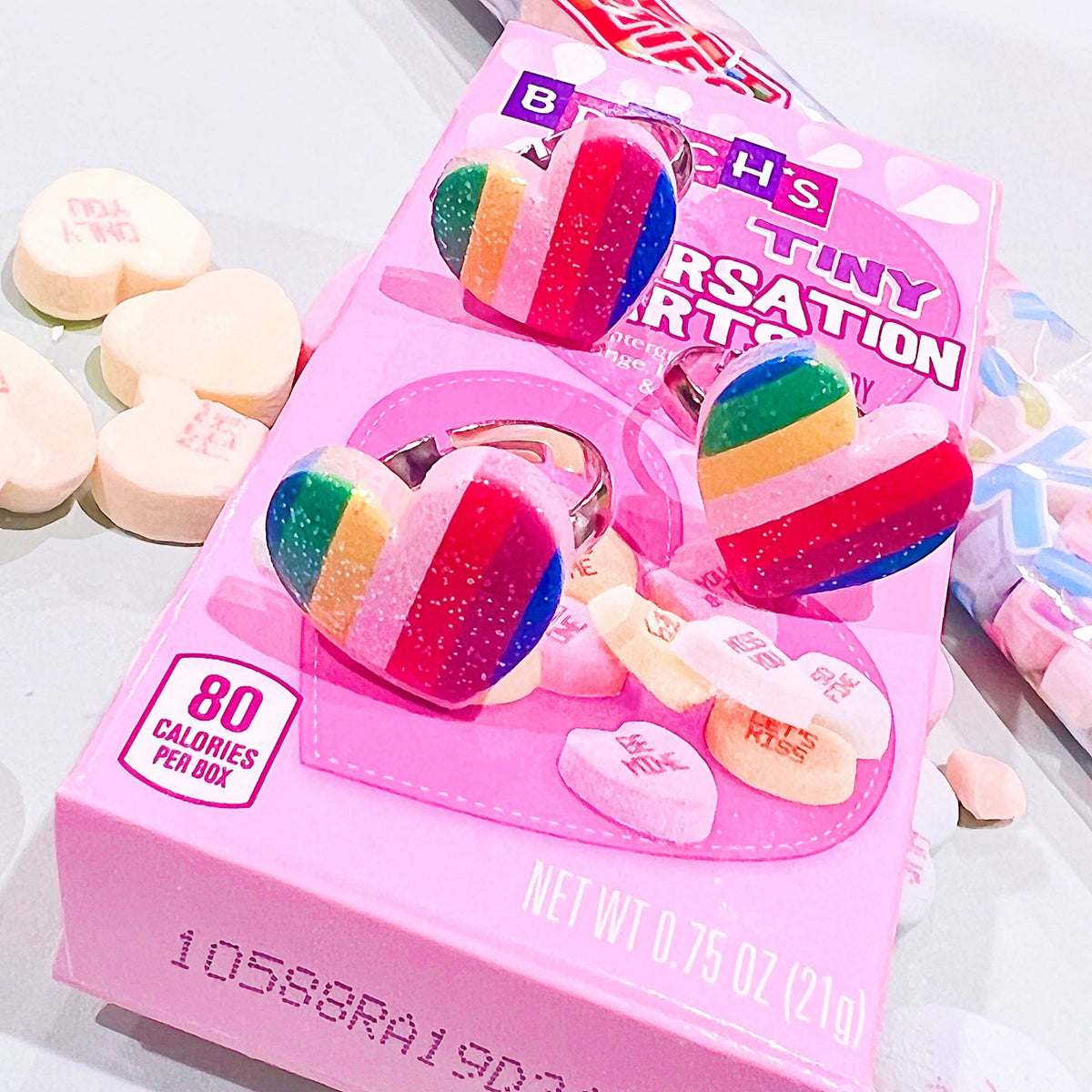 Pop Cutie Kids Rainbow Heart Ring Valentines