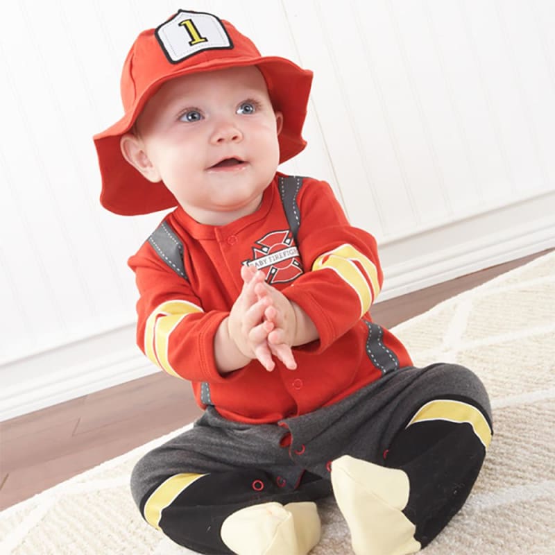 Baby Firefighter Bodysuit &amp; Hat