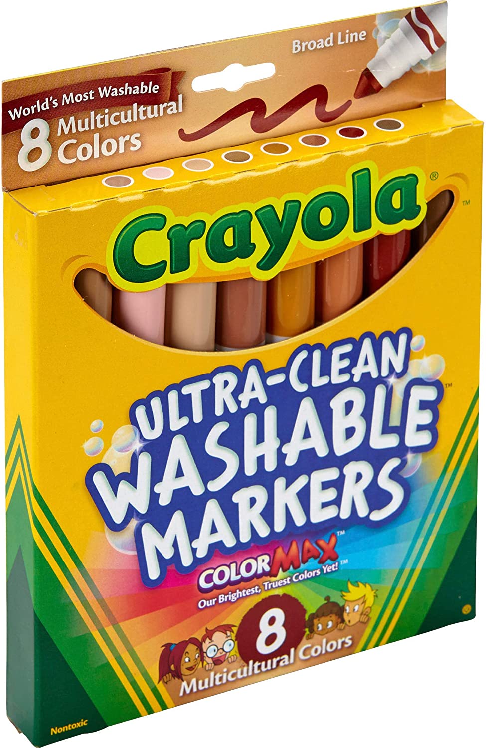 Crayola UltraClean Washable Multicultural Markers West Side Kids Inc