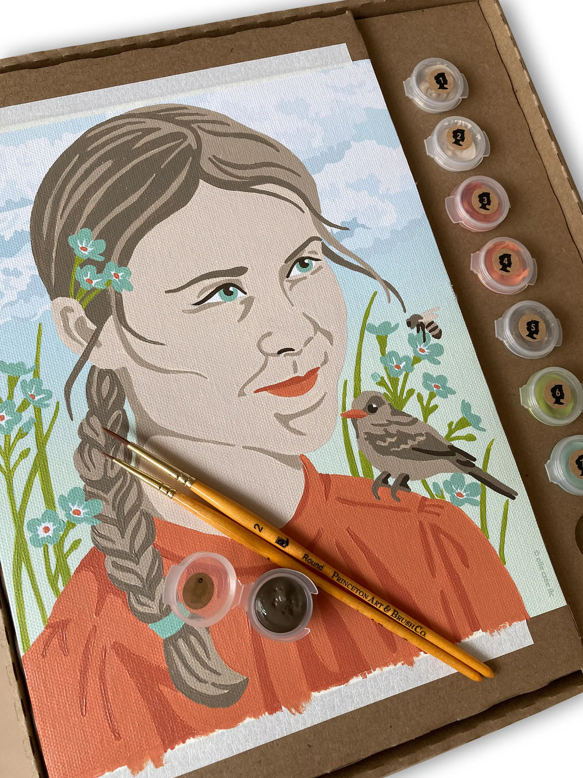 Paint by Number - Greta with Sparrow