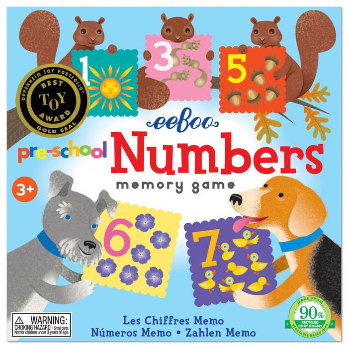 Preschool Numbers Memory Game