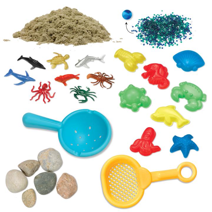 Sensory Bin Ocean and Sand