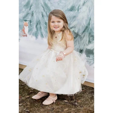 Golden Glam Party Dress