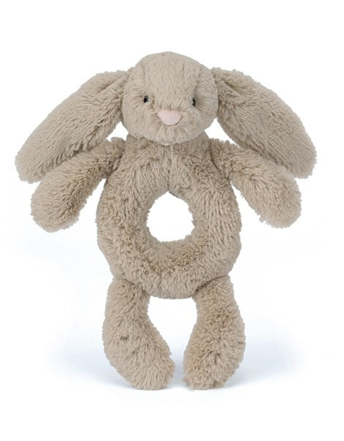 Bashful Beige Bunny Ring Rattle