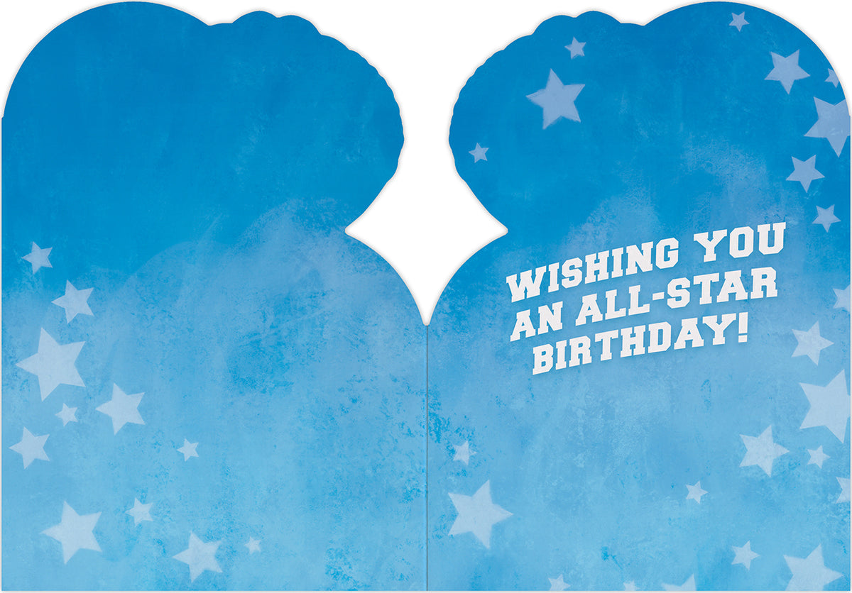 All Star Foil Birthday Card