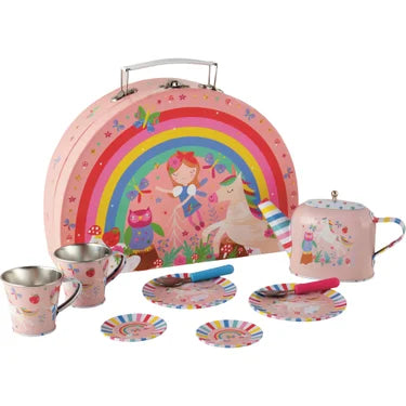 Rainbow Fairy Tin 10 Piece Tea Set