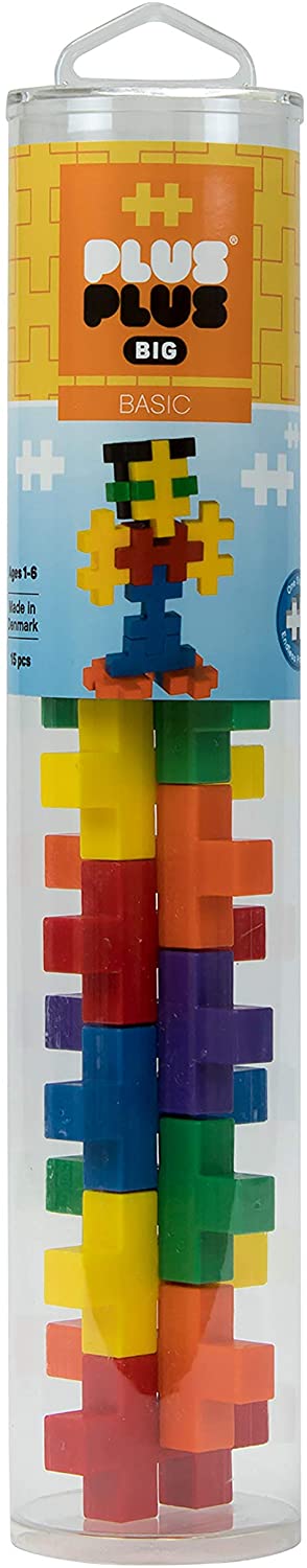 Plus Plus Big Basic Tube - 15 pieces