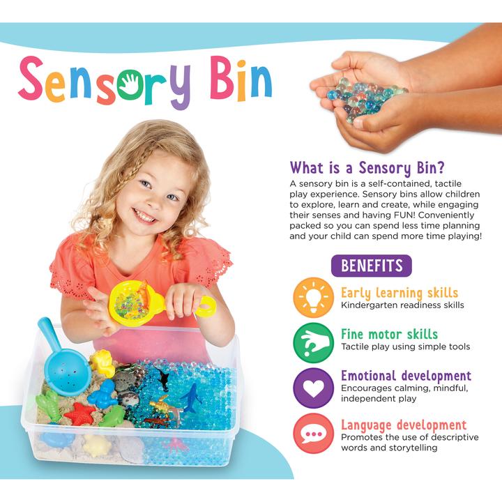 Sensory Bin Ocean and Sand