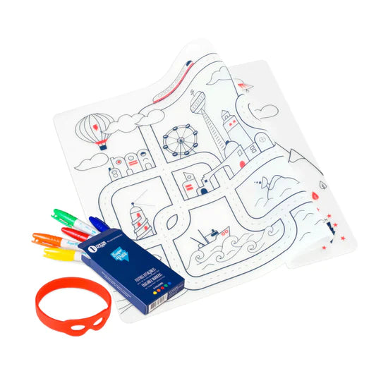Silicone Mat with Markers: City Circuit