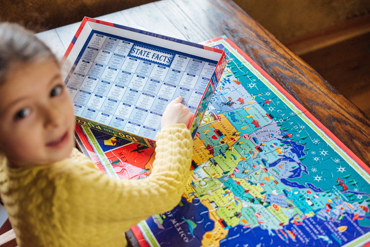 This Land is Your Land USA Map 100 Piece Puzzle