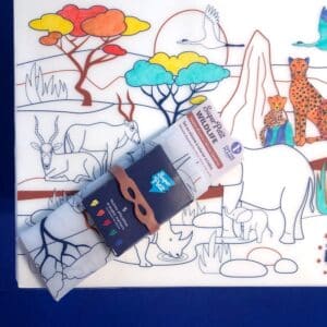 Silicone Mat with Markers: Wildlife
